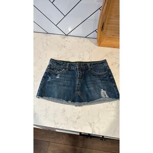 Billabong Juniors The Mini Denim Skirt Size 1 Y2K micro mini grunge no doubt